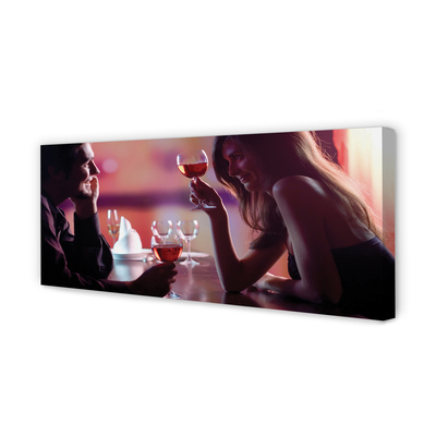 Duży obraz na płótnie Wspólny Toast nad Wodą