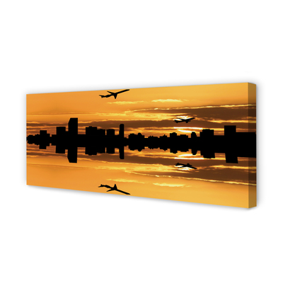 Duży obraz na płótnie Samoloty nad Słonecznym Miastem