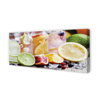 Fotoobraz na płótnie Owocowe Koktajle z Lodem