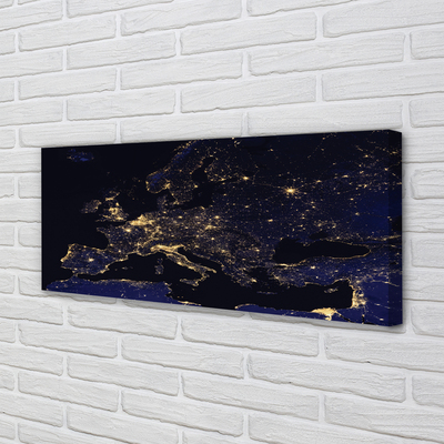 Duży obraz na płótnie Mapa Świata pod Niebem