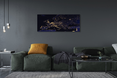 Duży obraz na płótnie Mapa Świata pod Niebem