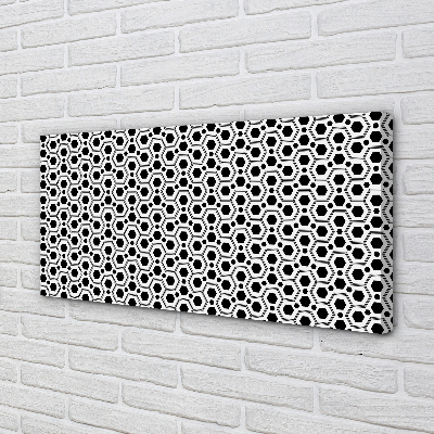 Obraz drukowany na płótnie Geometryczne Sześciokąty