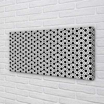 Obraz drukowany na płótnie Geometryczne Sześciokąty