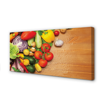 Zdjęcie na płótnie Warzywny Duet z Czosnkiem