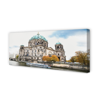 Obraz na płótnie Niemcy Katedra rzeka berlin