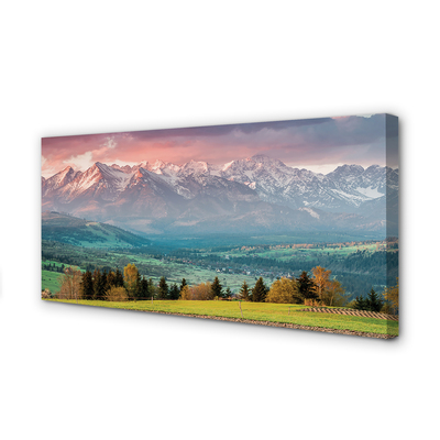 Obraz drukowany na płótnie Góry i Pola