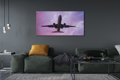 Obraz canvas na ścianę Samolot w Błękitnym Niebie