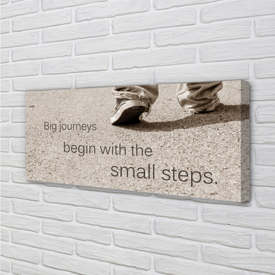 Zdjęcie na płótnie Napis na Betonowej Drodze