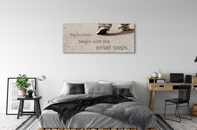 Zdjęcie na płótnie Napis na Betonowej Drodze