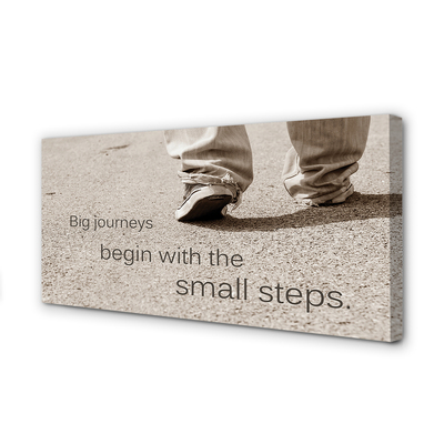 Zdjęcie na płótnie Napis na Betonowej Drodze