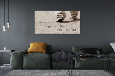 Zdjęcie na płótnie Napis na Betonowej Drodze