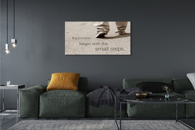 Zdjęcie na płótnie Napis na Betonowej Drodze