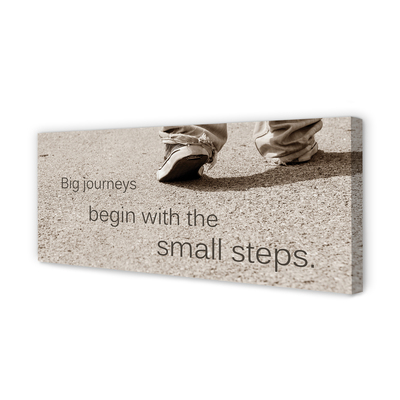 Zdjęcie na płótnie Napis na Betonowej Drodze