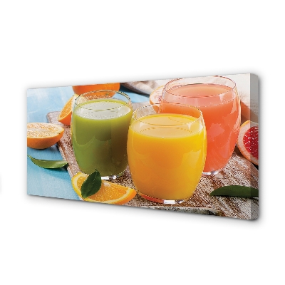 Fotoobraz na płótnie Tęcza Owocowych Koktajli