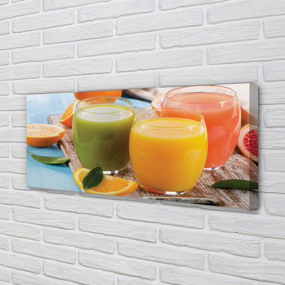 Fotoobraz na płótnie Tęcza Owocowych Koktajli