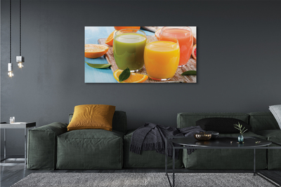 Fotoobraz na płótnie Tęcza Owocowych Koktajli