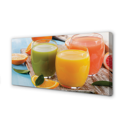 Fotoobraz na płótnie Tęcza Owocowych Koktajli