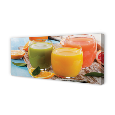 Fotoobraz na płótnie Tęcza Owocowych Koktajli