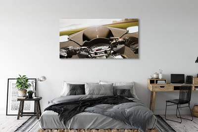 Duży obraz na płótnie Motocykl na Górskiej Trasie