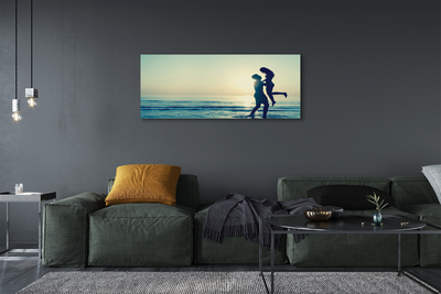 Fotoobraz na płótnie Ludzie nad Morzem