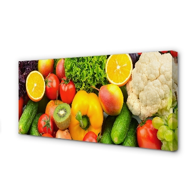 Fotoobraz na płótnie Zielona Kompozycja Warzywna