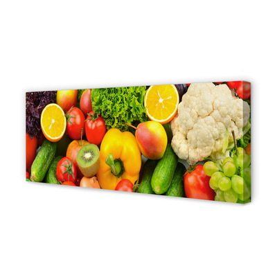 Fotoobraz na płótnie Zielona Kompozycja Warzywna