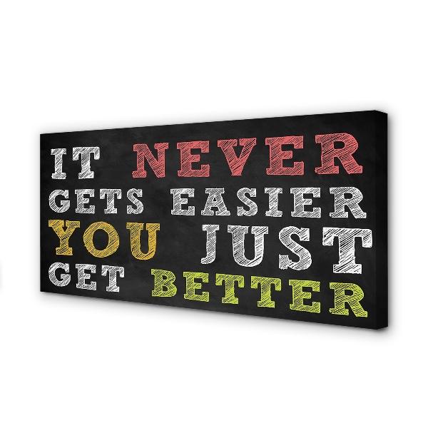 Zdjęcie na płótnie Kolorowy Napis Motywacyjny