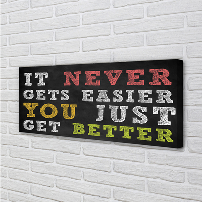 Zdjęcie na płótnie Kolorowy Napis Motywacyjny