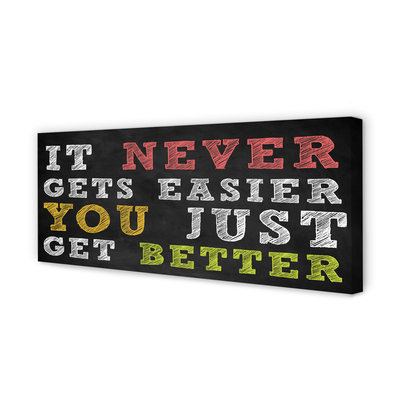 Zdjęcie na płótnie Kolorowy Napis Motywacyjny