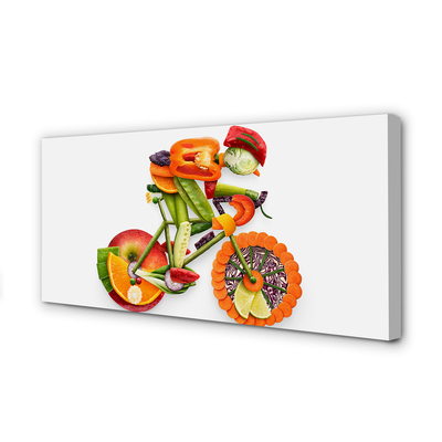 Zdjęcie na płótnie Artystyczna Postać z Warzyw