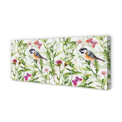 Duży obraz na płótnie Malarski Ptak w Trawie