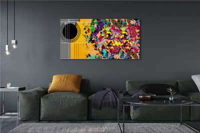 Zdjęcie na płótnie Artystyczna Gitara W Barwach