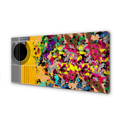 Zdjęcie na płótnie Artystyczna Gitara W Barwach