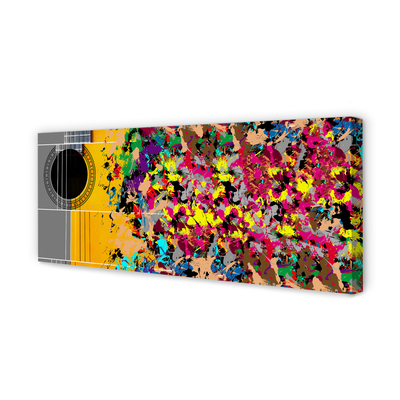 Zdjęcie na płótnie Artystyczna Gitara W Barwach