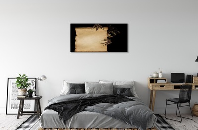 Obraz canvas na ścianę Kartka ze Straszną Postacią