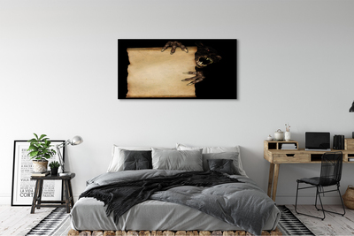 Obraz canvas na ścianę Kartka ze Straszną Postacią