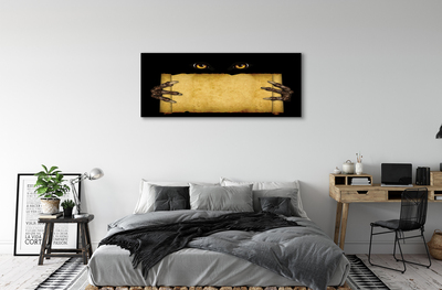 Obraz canvas na ścianę Oczy i Palce na Kartce