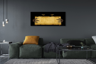 Obraz canvas na ścianę Oczy i Palce na Kartce