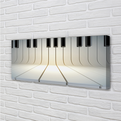 Duży obraz na płótnie Rytm Czarno-Białych Klawiszy