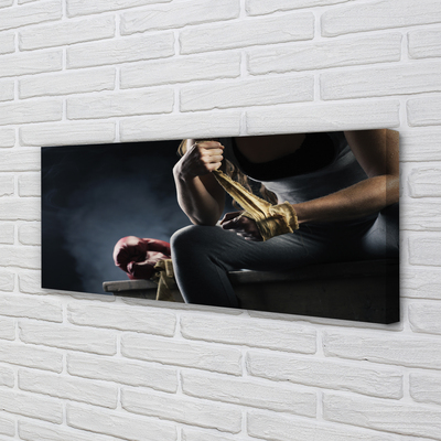 Duży obraz na płótnie Wytrwałość W Treningu Boksu