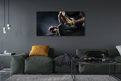 Duży obraz na płótnie Wytrwałość W Treningu Boksu