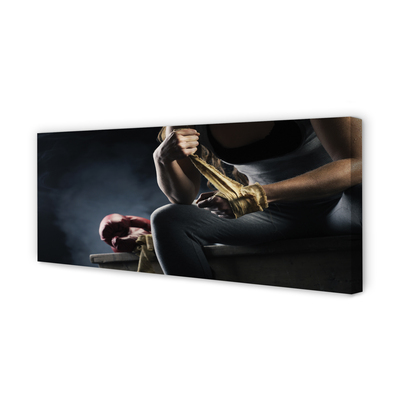 Duży obraz na płótnie Wytrwałość W Treningu Boksu