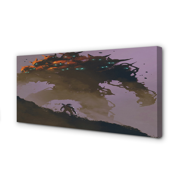 Obraz drukowany na płótnie Człowiek z Głowami