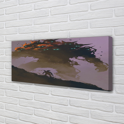 Obraz drukowany na płótnie Człowiek z Głowami