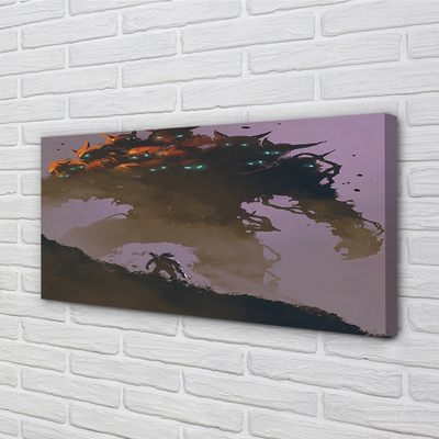 Obraz drukowany na płótnie Człowiek z Głowami