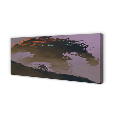 Obraz drukowany na płótnie Człowiek z Głowami