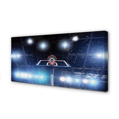 Obraz drukowany na płótnie Kosz W Blasku Reflektorów