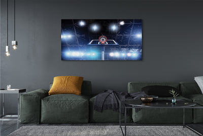 Obraz drukowany na płótnie Kosz W Blasku Reflektorów