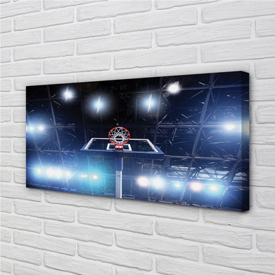 Obraz drukowany na płótnie Kosz W Blasku Reflektorów