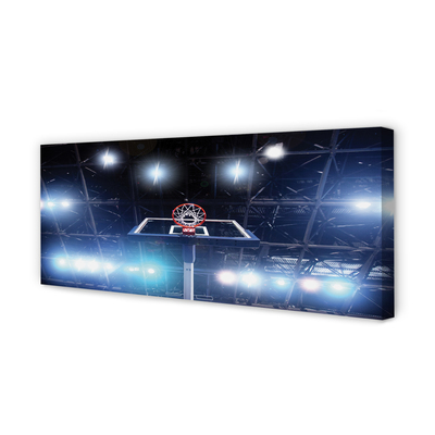 Obraz drukowany na płótnie Kosz W Blasku Reflektorów